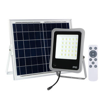 Proiector LED cu panou solar 8W 500Lm 6000K 3 2V 6Ah Incarcare rapida 
