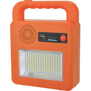 Lampa portabila solara cu difuzor Bluetooth 3 7V 6AH 3W 400Lm IP44 galben