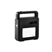 Lampa portabila solara cu difuzor Bluetooth 3 7V 6AH 3W 400Lm IP44 negru