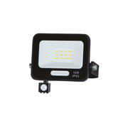 Proiector LED 10W cu senzor negru SMD 900Lm IP65 3000K cablu 15cm
