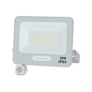 Proiector LED 50W cu senzor alb SMD 4500Lm IP65 4000K cablu 15cm