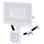 Proiector LED SMD 10W cu senzor alb IP65 2700K 800Lm
