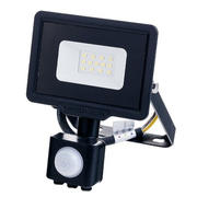 Proiector LED SMD 10W cu senzor negru IP65 2700K 800Lm