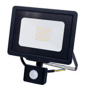 Proiector LED SMD 30W cu senzor negru IP65 2700K 2400Lm