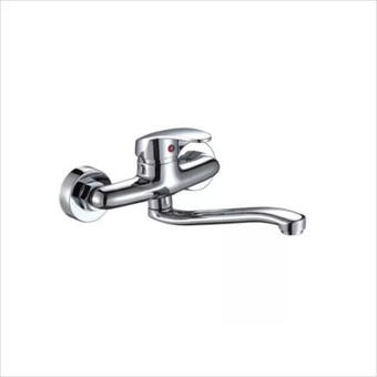 Baterie bucatarie perete monocomanda standard metal argintiu 20cm OD8024S 