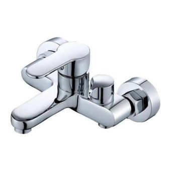 Baterie cada perete monocomanda standard alama argintiu 