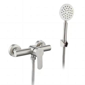 Baterie cada perete monocomanda standard alama argintiu 