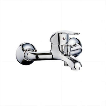 Baterie cada perete monocomanda standard metal argintiu 