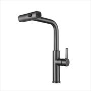 Baterie bucatarie chiuveta monocomanda pipa inalta inox argintiu