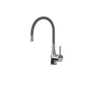 Baterie bucatarie chiuveta monocomanda pipa inalta metal argintiu gri OD8591