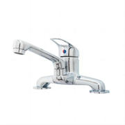 Baterie bucatarie perete dubla comanda standard metal argintiu