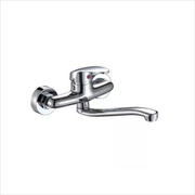 Baterie bucatarie perete monocomanda standard metal argintiu 20cm OD8024S