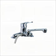 Baterie cada chiuveta monocomanda standard metal argintiu