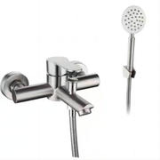 Baterie cada perete monocomanda standard inox argintiu periat