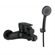 Baterie cada perete monocomanda standard inox negru