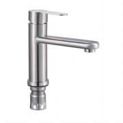 Baterie chiuveta monocomanda standard inox negru