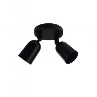 Aplica 2 x GU10 negru 