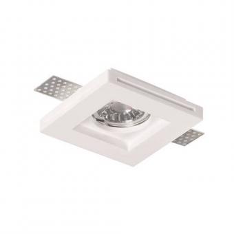 Corp spot GU10 gips patrat alb 