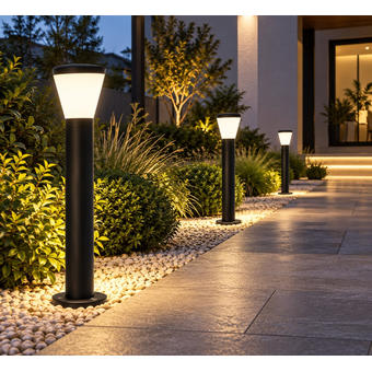Lampa de gradina tip stalpisor 80 cm E27 IP65 