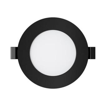 Spot LED rotund plastic 3W Negru 