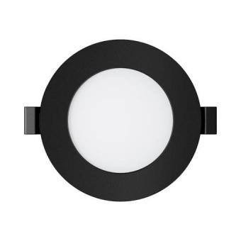 Spot Led rotund plastic 6w negru 