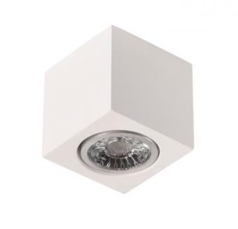 Spot aplicat patrat soclu GU10 gips 