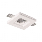 Corp spot GU10 gips patrat alb
