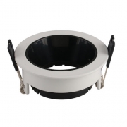 Corp spot LED aluminiu rotund alb negru soclu GU10