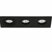 Rama spoturi LED 3 socluri PREMIUM neagra
