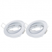 Set 2 rame rotunde spot LED orientabil alb