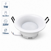 Spot LED 7W rotund alb incastrat 110x50 mm 560lm