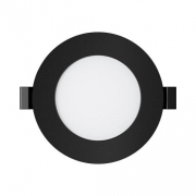 Spot Led rotund plastic 6w negru