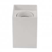 Spot Tubular aplicat soclu GU10 alb