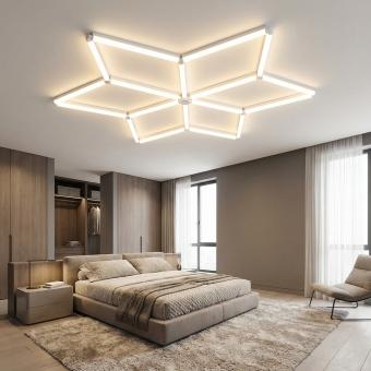 Tavan LED hexagon set 6 poligoane 1660 x 1400 mm 126W 