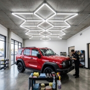 Tavan LED hexagon set 16 poligoane 3300 x 1450 mm 294W