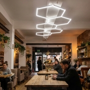 Tavan LED honeycomb set 5 hexagoane 3750 x 1230 mm 200W